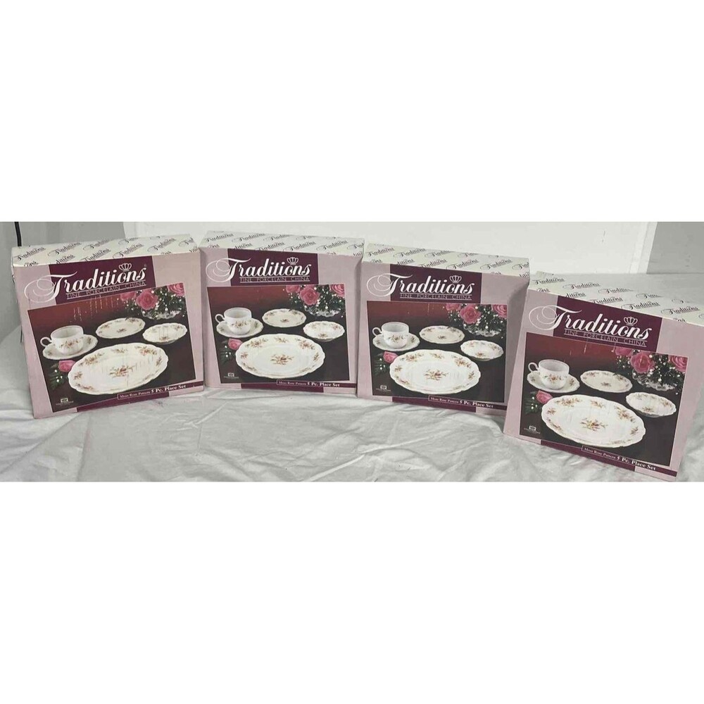 Traditions Johann Haviland Moss Rose 5-piece Dinner Set for 4